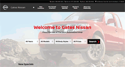 Desktop Screenshot of gatesnissan.com