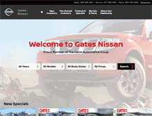 Tablet Screenshot of gatesnissan.com